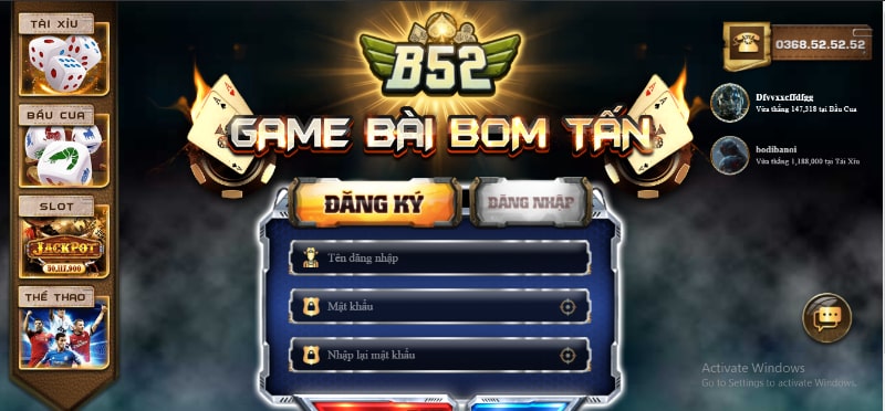 Giới thiệu nhà cái game đổi thưởng B52 Club